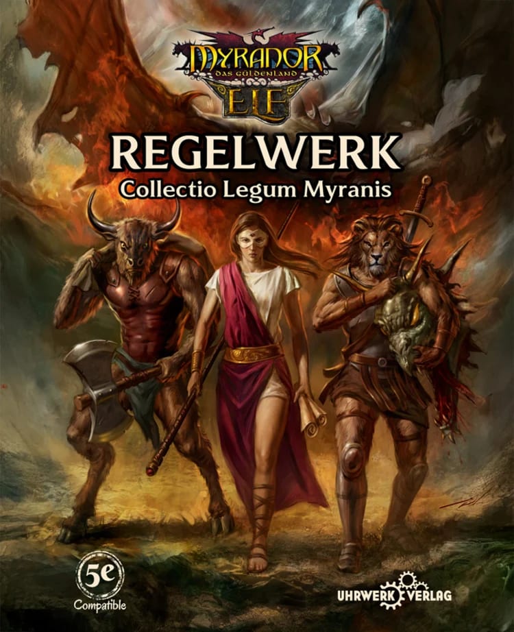 Cover des Myranor-Regelwerks Collectio Legum Myranis